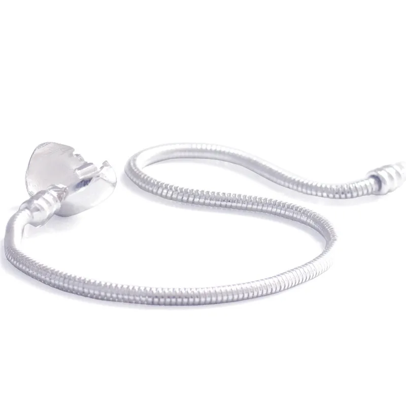 Оригинальный браслет в виде сердца цвета шампанского золотого маленький с