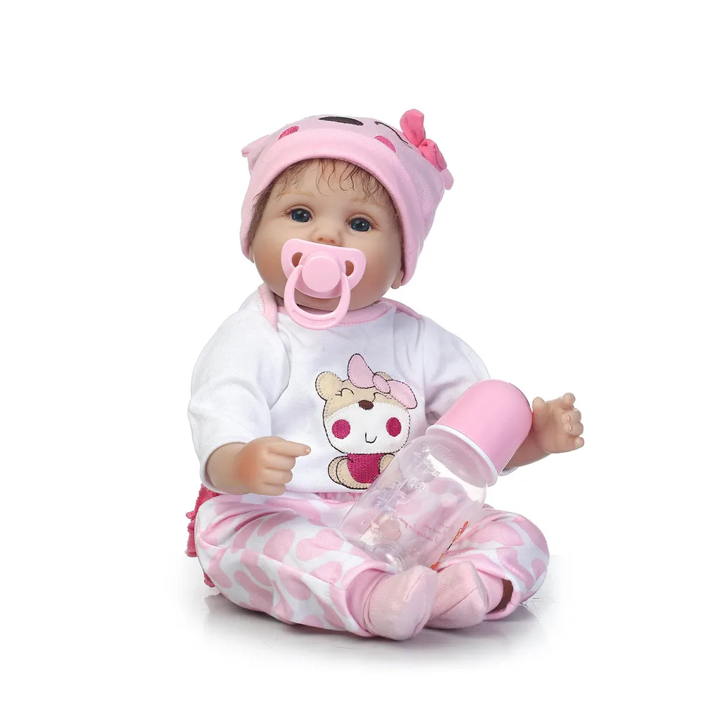 Реалистичная 42 см16 &quotbebe мягкая силиконовая кукла для новорожденных игрушки