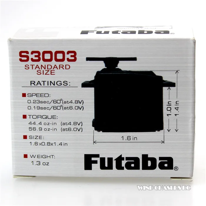Подлинный FUTABA S3003/3001 Универсальный стандартный размер сервопривода для хобби