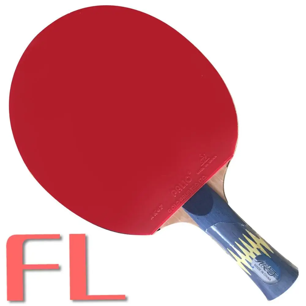 FL long handle Профессиональная комбинированная ракетка YINHE W6 для настольного тенниса с Палио AK47 желтая и Палио AK47 синяя Резина с губкой - Цвет: FL long handle