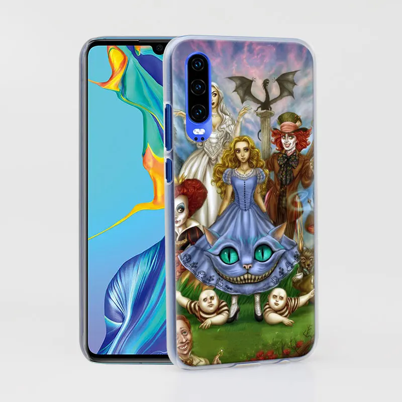 Алиса в стране чудес Чеширский кот чехол для телефона coque для huawei P30 Pro P10 P20 P30 Lite P8 P9 Lite P Smart Plus чехол