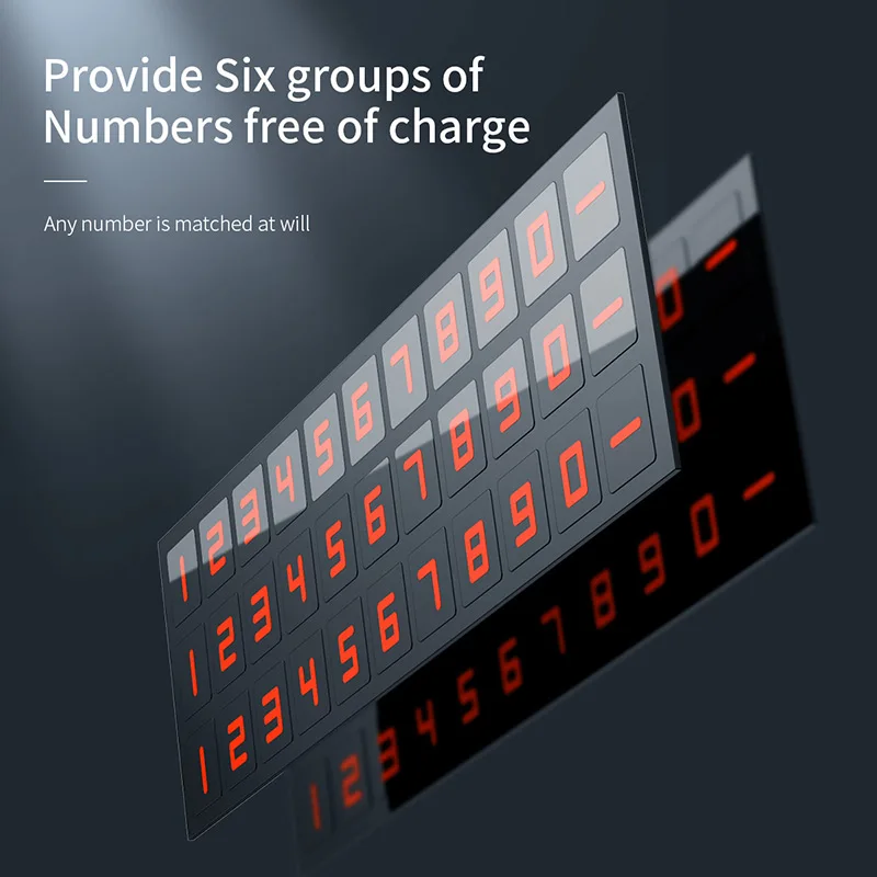 Baseus Временная парковочная карта автомобильный держатель светящийся ночник