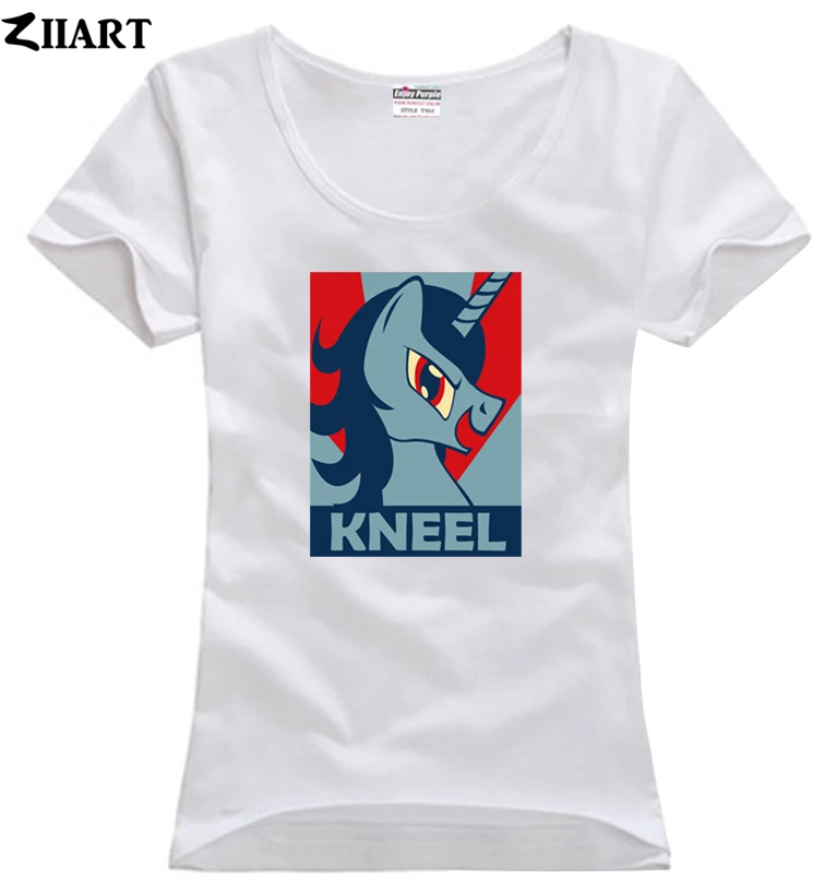 Loki kneel unicorn pony poster одежда для пар женский o образный вырез хлопковая футболка с