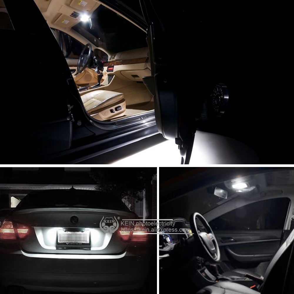 KEIN 10 шт. t10 led w5w Автомобильные лампы 7020 3smd купольная Внутренняя дверь 194 168