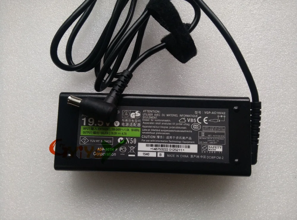 Зарядное устройство для ноутбука Sony Vaio 19 5 в 4.7A ac моделей 14E 15E SVE14 SVE14A SVE15 SVF14 SVF15 SVF15A