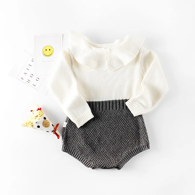 Комбинезон детский трикотажный с оборками х/б|newborn baby girl clothing|jumpsuit newbornkids jumpsuit |