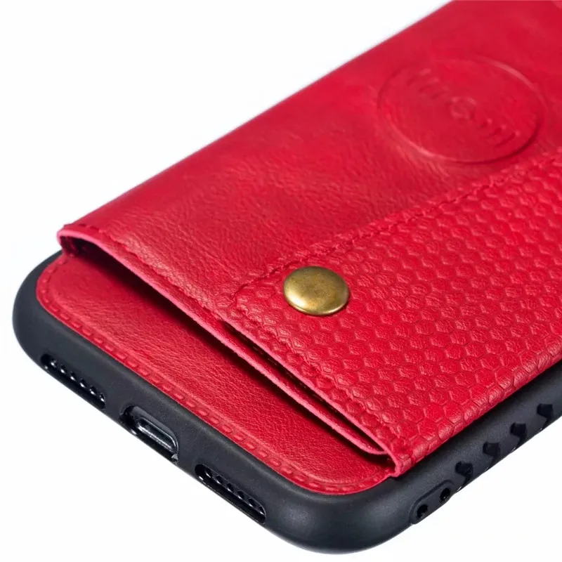 Винтажный Магнитный чехол-кошелек из искусственной кожи для iPhone 6 6s X 7 8 Plus XS Max XR