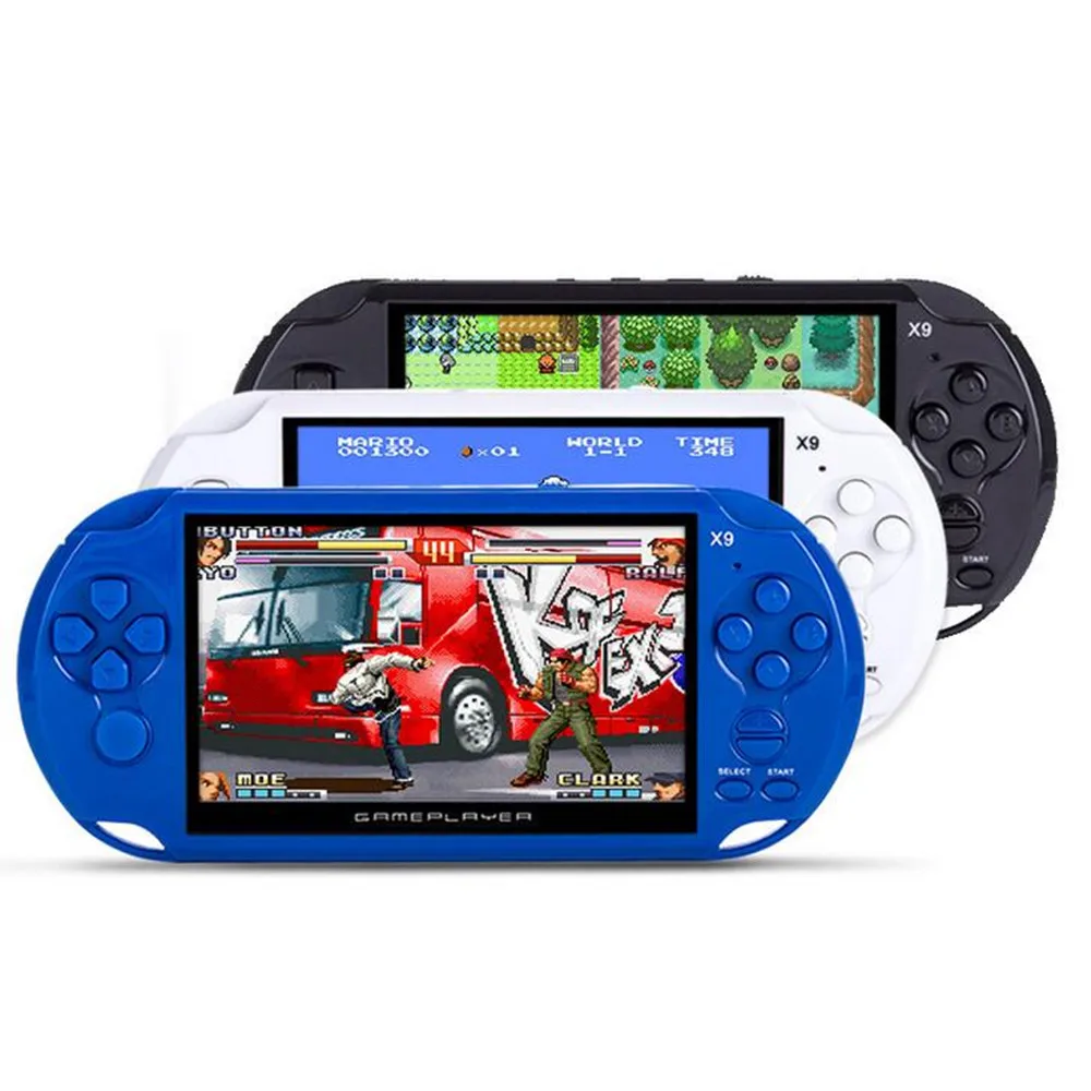 5 дюймов Портативный ручной игровая консоль для GBA NES игры MP4 плееры x9 с Камера ТВ