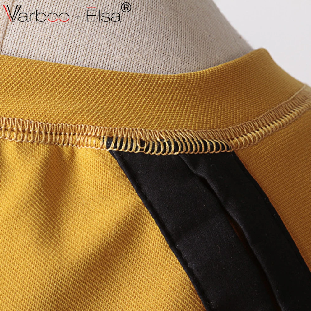 VARBOO_ELSA черной кисточкой платье Женский Круглая горловина короткий рукав Oversize