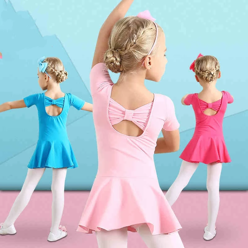 Child Ballet Leotard For Kids 2017 New Summer Pure Cotton Children Dance Clothing Daily Dancing Practice Skirt | Тематическая
