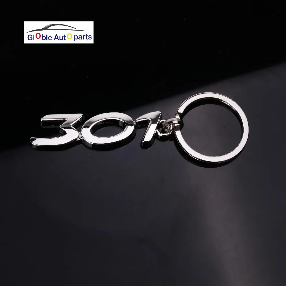 Брелок с логотипом автомобиля для Peugeot 206 207 301 307 308 408 3008 508 брелок стайлинга из