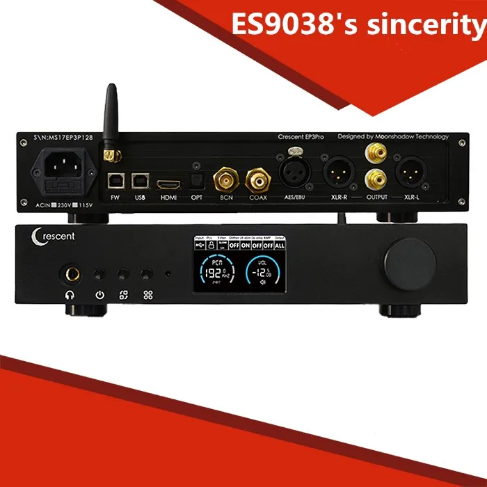 R 070 ES9038Pro DAC HiFi DSD XMOS Расшифровка усилителей машина Bluetooth Полный сбалансированный