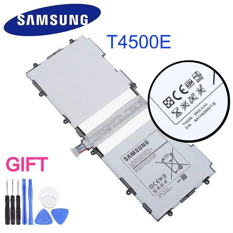 Оригинальный сменный аккумулятор samsung T4500E для Galaxy Tab 3 P5210 P5200 P5220 настоящая батарея