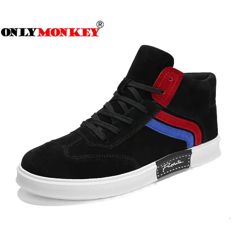 ONLYMONKEY мужские кроссовки с высоким берцем на шнуровке для улицы высокое качество