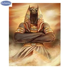 Египетская Алмазная вышивка, полная выкладка, 5d алмазная живопись сделай сам, Анубис и пирамиды, 3d Вышивка крестом, искусство, украшение для дома