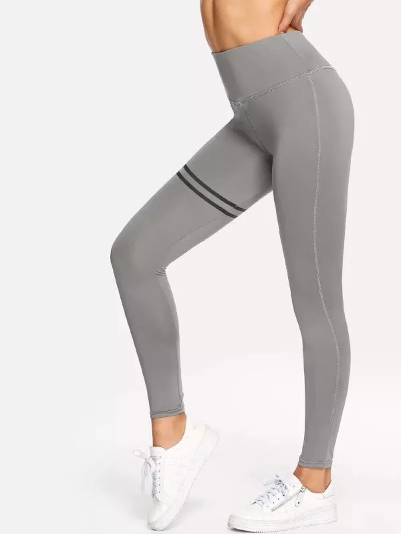 Solid Skinny Leggings Women Fitness Workout Sports Running Pants Female Elastic Slim Trousers | Женская одежда