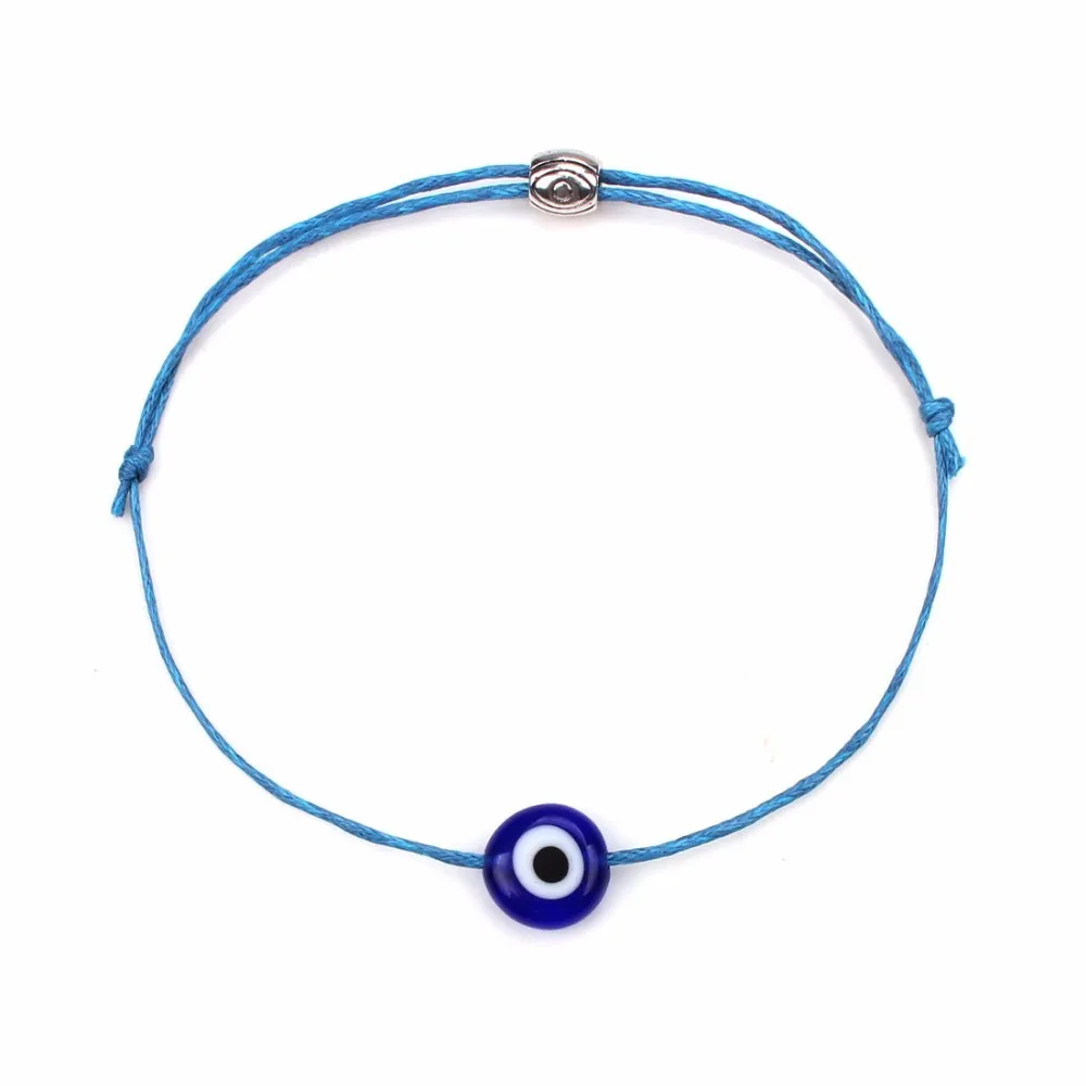 

Wish Card Lucky Evil Eye Bracelets For Women Men Red String Handmade Braided Rope Chain Turkish Eye Jewelry Fashion Bijoux Gift