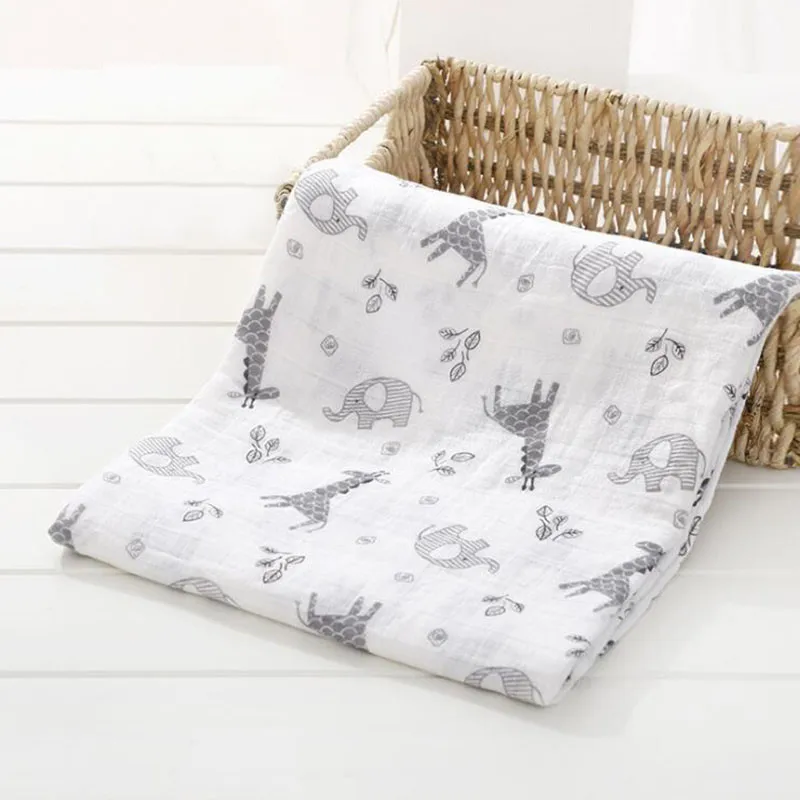 baby blanket 25 Муслин хлопок Детские пеленает мягкие одеяла для новорожденных банное Ткань Детские спальные принадлежности чехол для коляски игровой коврик простыня для детской кроватки - Цвет: baby blanket 25