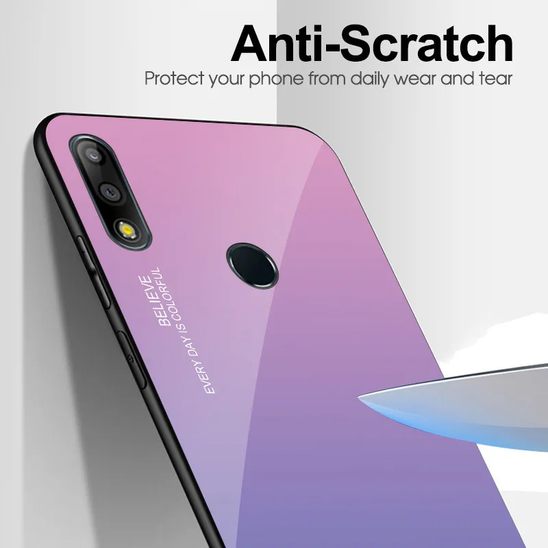 Gradient Tempered Glass Phone Case On the For ASUS Zenfone Max Pro M1 M2 ZB602KL ZB631KL Cover ZB601KL ZB633KL Cases |