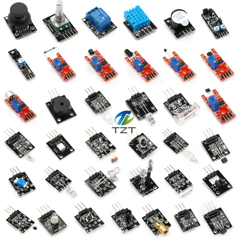 37 в 1 комплекты датчиков для ARDUINO высокого качества для Arduino стартеров(работает с официальным для Arduino плат) с коробкой