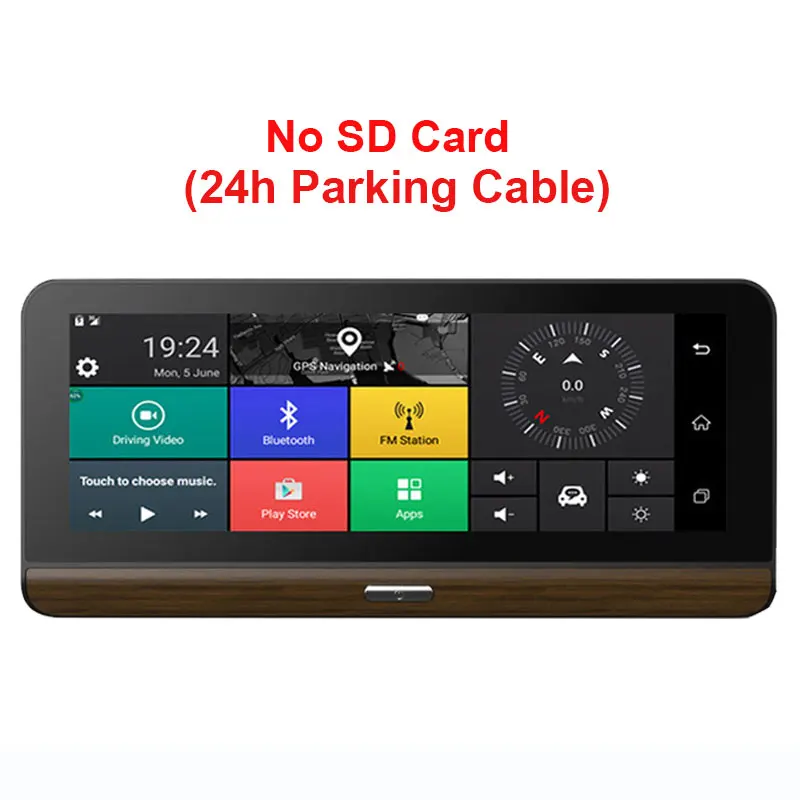 24H Without sd card YIMIROAD H3 зеркало заднего вида монитор парковки 4G камера заднего вида Автомобильный видеорегистратор ADAS gps навигатор Авто рекордер Full HD 1080P видеорегистратор - Название цвета: 24H Without sd card