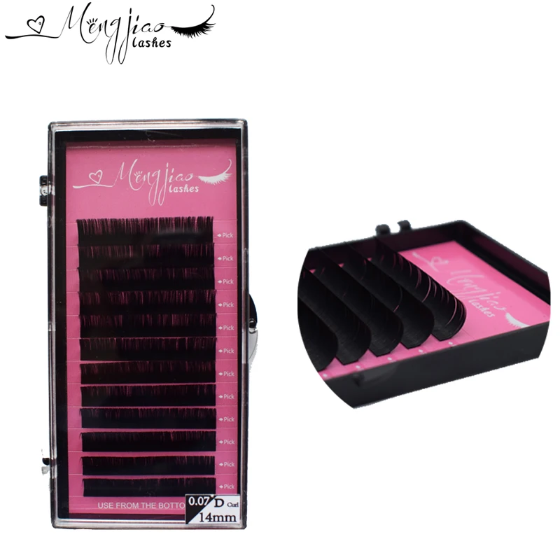 

Mengjiao Individual eyelash extension natural eyelashes for Building lash extension faux mink wimper extension eyelash
