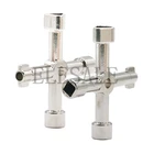 Высококачественный многофункциональный шкафчик с треугольным ключом, гаечный ключ с водяным метром, дверной ключ для лифта, квадратное отверстие