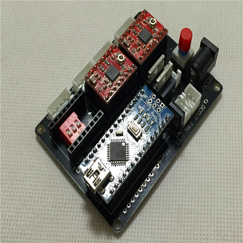 Лазерный гравировальный станок DIY 2 осевой шаговый двигатель плата управления