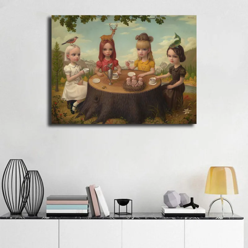 Mark Ryden Allegory Of The Four Elements холст печать гостиная домашний декор Современное