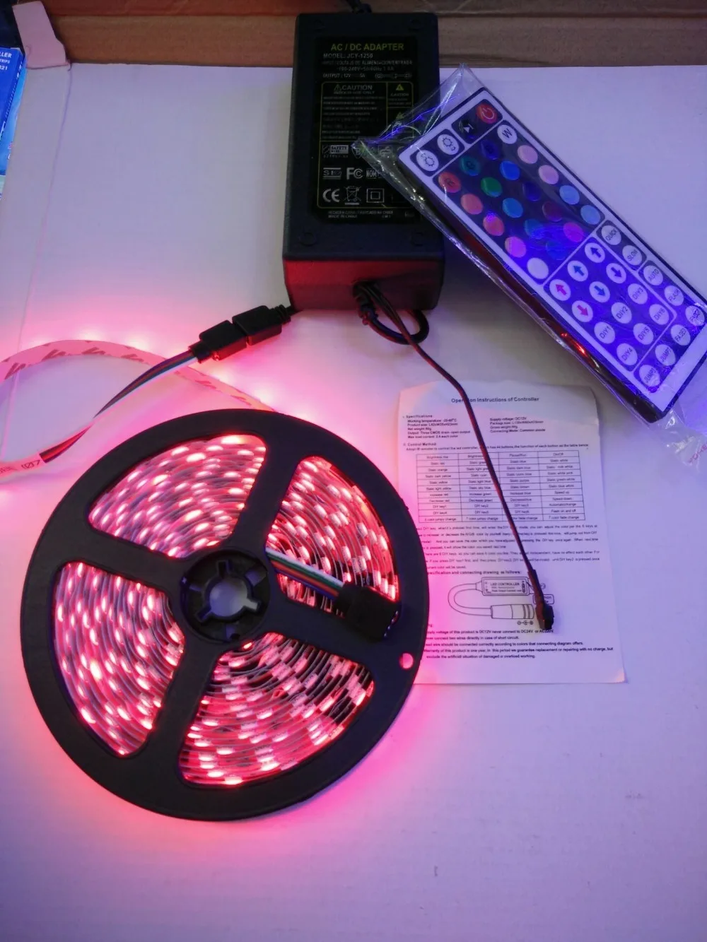 Светодиодная ленсветильник RGB 5050 SMD 300 светодиодов 44 клавиши 12 В | Лампы и