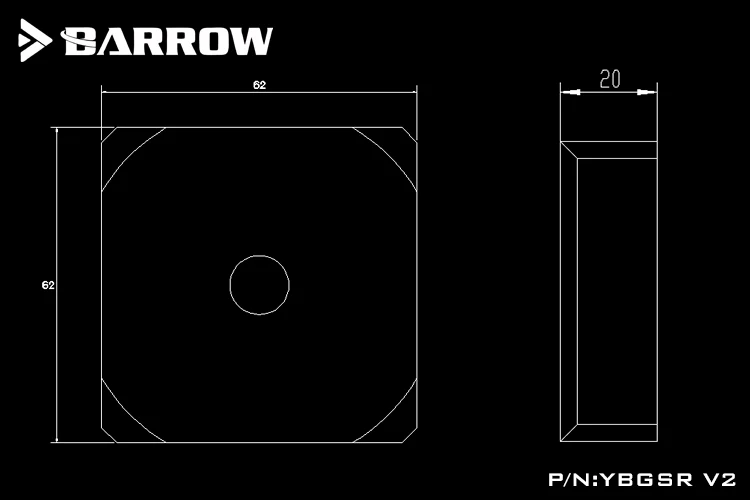 Barrow PMMA Акриловый LRC2.0 RGB DDC насос Top YBGSR V2|Кулеры и системы охлаждения компьютера| |
