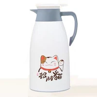 cartoon cat double vacuum glass liner vacuum flasks cold hot water pot jug office kettle coffee thermal bottle thermos large