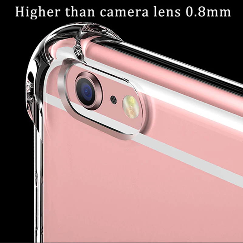 WellZly for iphone 7 plus transparent case silicone 5 x 8 6s 6 5s se | Мобильные телефоны и аксессуары
