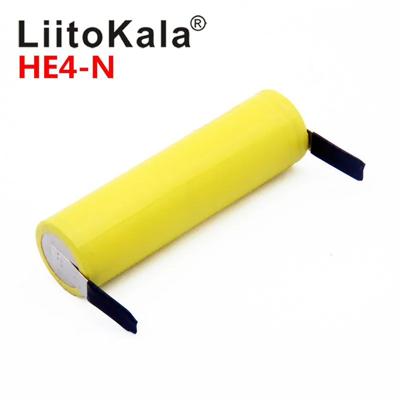 100% Оригинальный аккумулятор LiitoKala 18650 he4 3 6 В 2500 мА/ч 20A 35A HE4 с высоким потоком