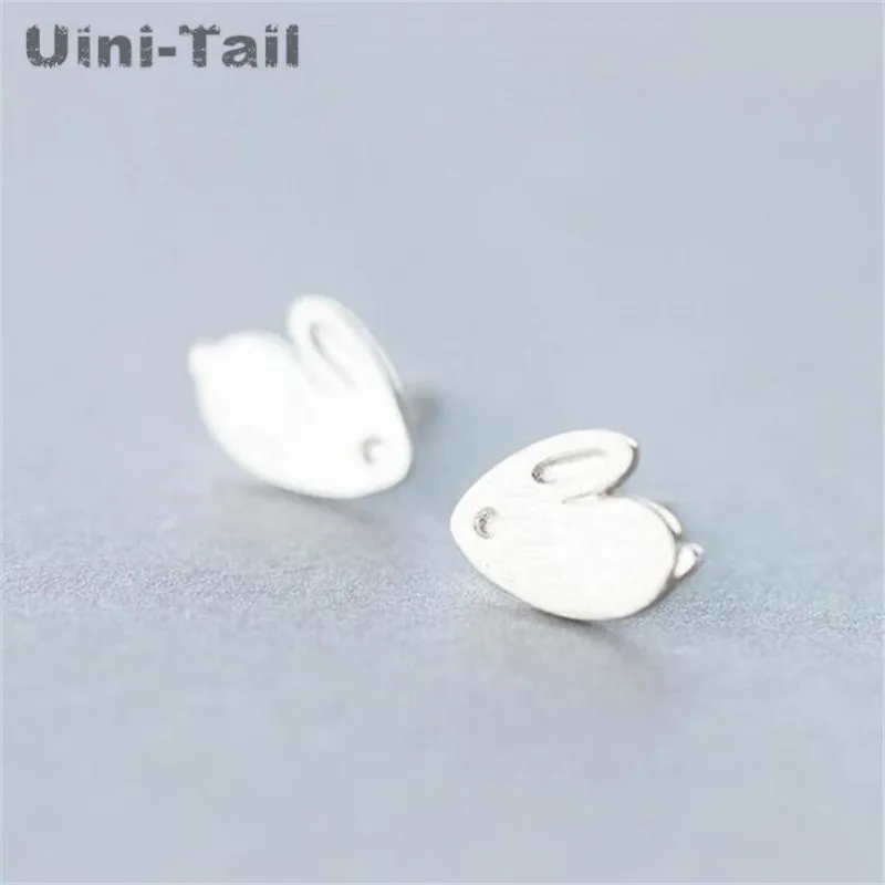 Uini Tail хит Стерлинговое Серебро 925 пробы корейская мода милые серьги с кроликом