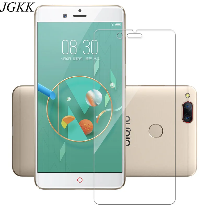 JGKK 2 шт 2.5D Закаленное стекло для ZTE Nubia Z17 Mini транспонет протектор экрана HD