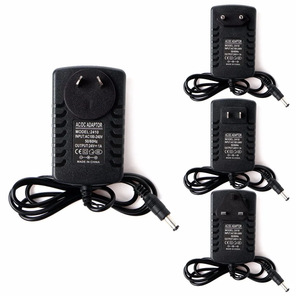 

Адаптер переменного тока 100-240 В в постоянный ток 24 В 1 А, штепсельная вилка стандарта США/ЕС/Австралии/Великобритании для ультразвукового ту...