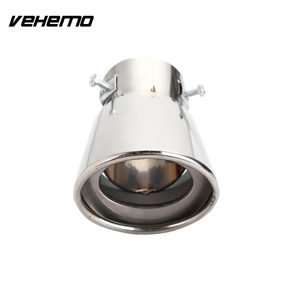 Vehemo, выхлопная труба для автомобиля, выхлопная труба, глушитель, наконечник трубы, диаметр 63-86 мм, аксессуары для автомобиля из нержавеющей стали, автомобильный Стайлинг, выхлопная труба