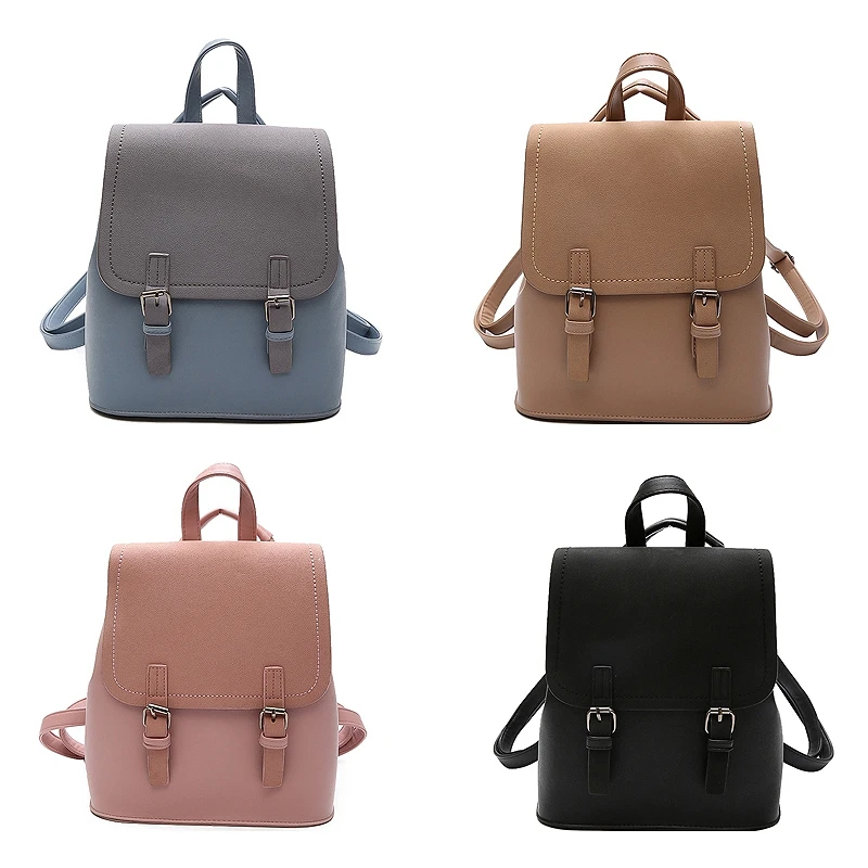 Модная женская рюкзак на каждый день из искусственной кожи через плечо Простые