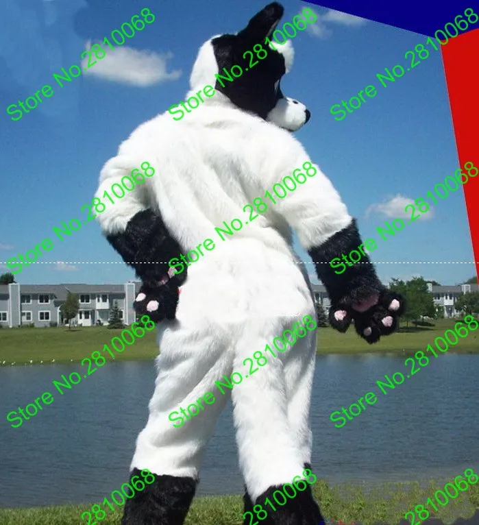 Материал EVA шлем роскошный плюшевый искусственный мех Белый Волк Талисман