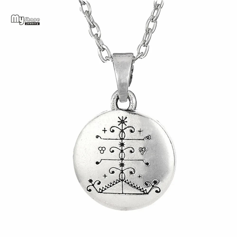 Моя форма Ogou Feray Voodoo массивное ожерелье Loa Veve амулет кулон s Vodoun Lwa Talisman чокер для