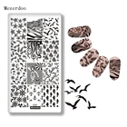 Кокосовое дерево, Морской стиль, шаблон для ногтей, красота, осьминог, трафарет для ногтей, чайкиМорская звезда, узор, маникюр, штамп, изображение пластины C27