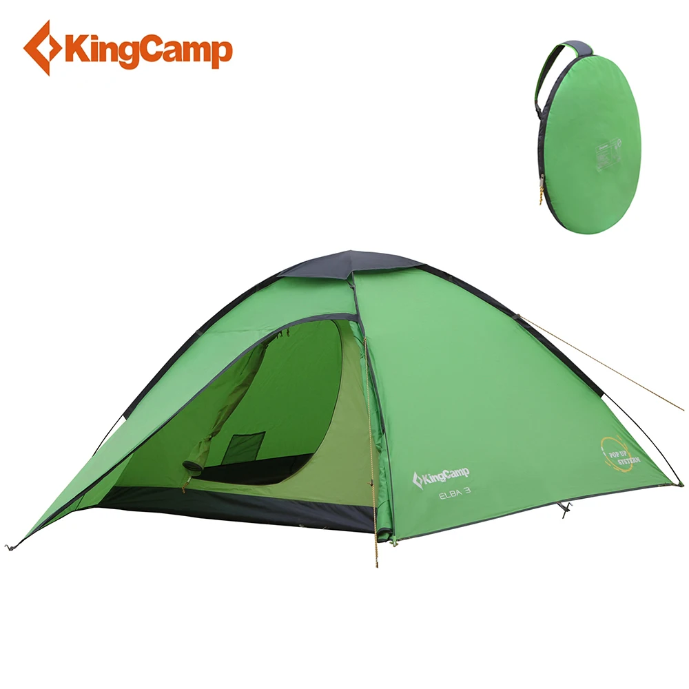 KingCamp палатка 3 человек сезон Портативный Сверхлегкий мгновенный купол двойной