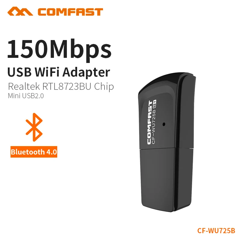 COMFAST беспроводной адаптер мини ПК wifi 2 4G lan usb Wi Fi сетевая карта 150mbps bluetooth 4 0