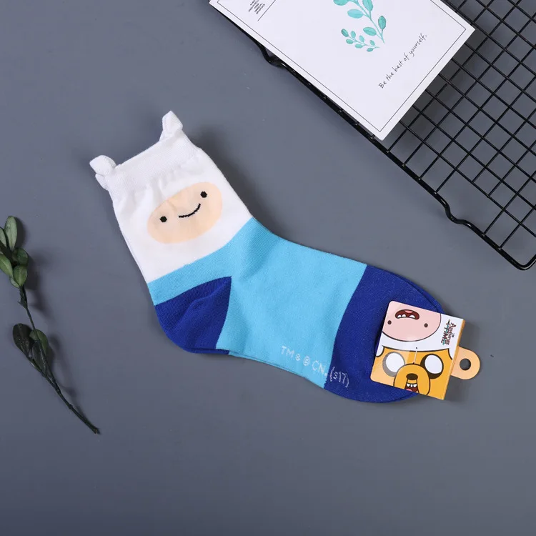 Аниме Adventure Time with Finn and Jake носки с рисунками Снежного короля из мультфильма Лампи