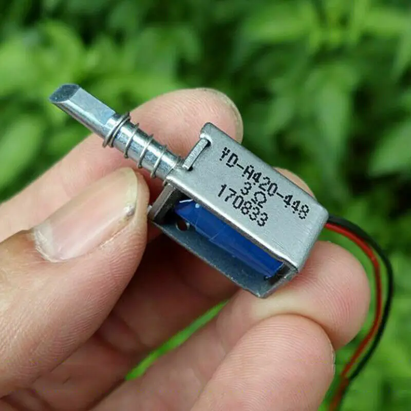 DC 5 V-6 V пуш-ап рамка всасывание Тип мини Электромагнит постоянного тока микро Электрический магнит ход 3,5 мм