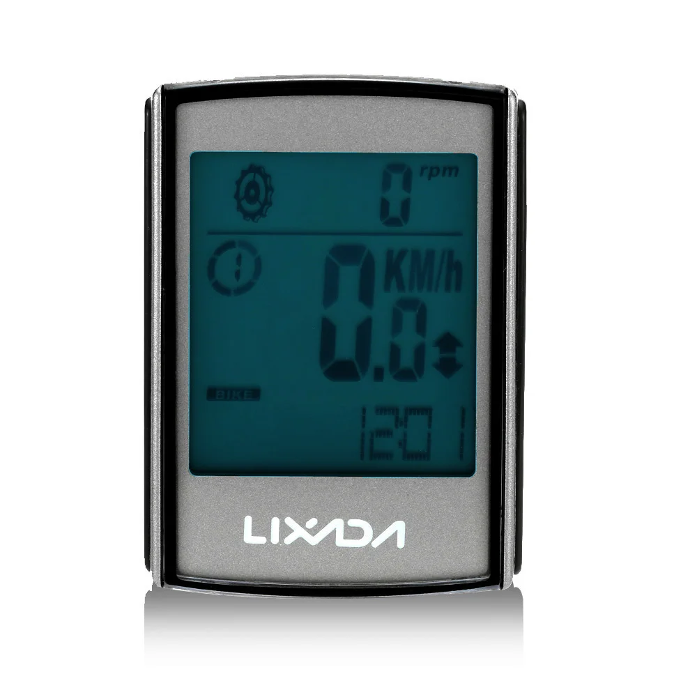 Lixada Многофункциональный 2-в-1 Беспроводной ЖК-дисплей велосипедный компьютер Скорость Каденции водостойкий велосипед Скорость ometer одометр спидометр