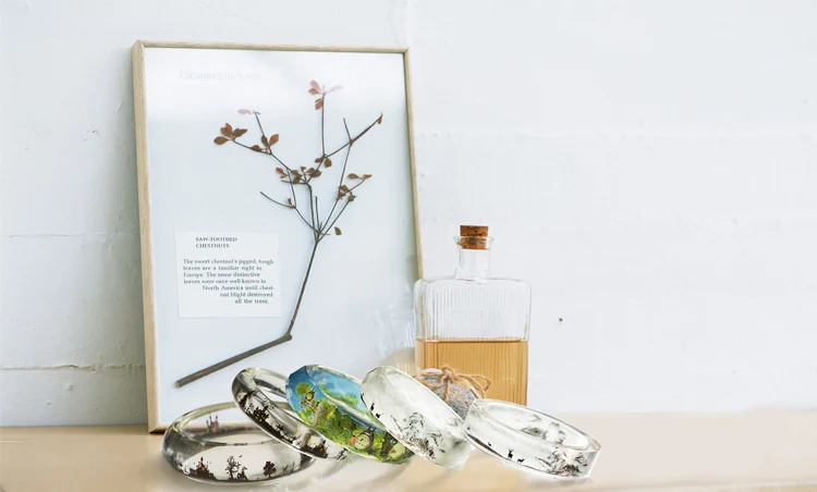 Прозрачный материал с чернилами в виде замка ведьмы для изготовления ювелирных