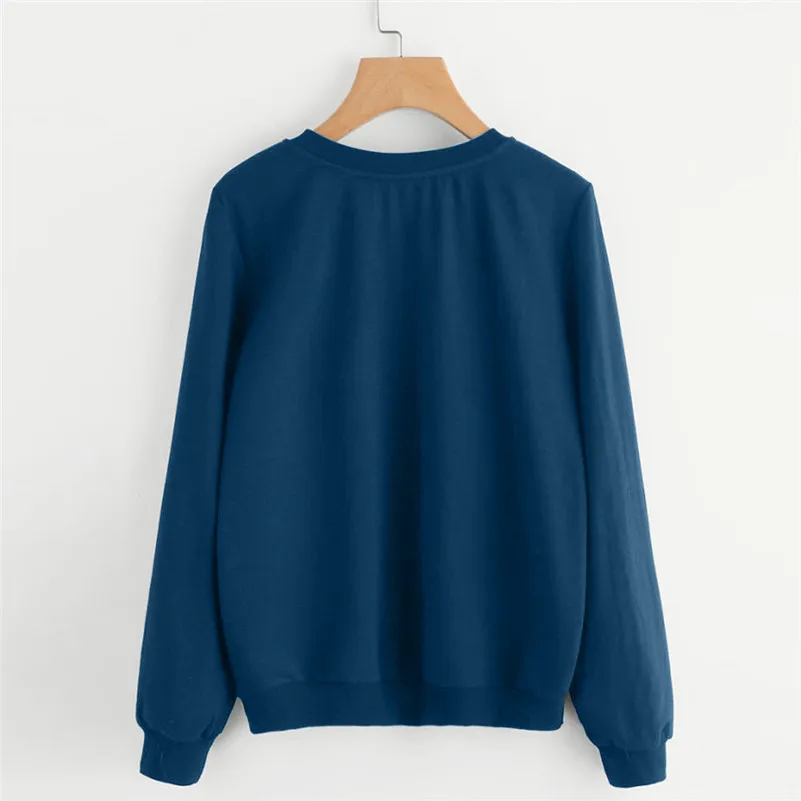 

Women Autumn And Winter Cat Weater Round Neck Long Sleeve Regular BlouseMujer Moletom Feminino Hoodies Das Mulheres QB2