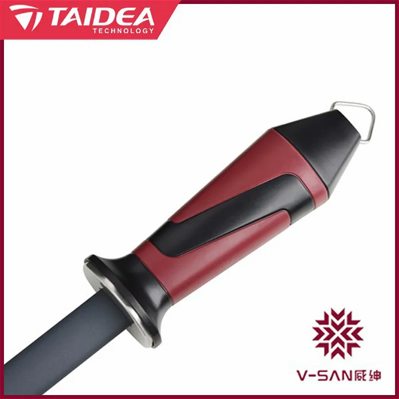 Taidea 12 дюймов точилка для ножей палка черный кристалл керамическая заточка сталь V